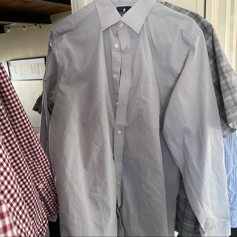 Stafford grey dress shirt